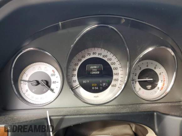 2014 Mercedes-Benz GLK 350 with VIN WDCGG5HB9EG220629, listed as a Copart auction lot 53984245 with 128,008 mi miles and Salvage Title. Bid and sale history available at carsss.com. Image 9.