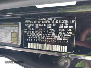 2018 Kia Sorento LX z VIN 5XYPG4A37JG412910, wystawiony jako IAAI lot #42466741 z przebiegiem 170 131 mil mil oraz . Historia ofert i sprzedaży dostępna na DreamBid. Obrazek 9.