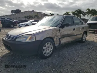 2000 Honda Civic LX with VIN 1HGEJ6571YL040840, listed as a Copart auction lot 46540995 with 306,882 mi miles and Salvage Title. Bid and sale history available at carsss.com. Image 1.