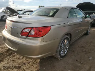 2008 Chrysler Sebring Limited with VIN 1C3LC65M38N125046, listed as a Copart auction lot 74211834 with 21,927 mi miles and Non Repairable. Bid and sale history available at carsss.com. Image 3.