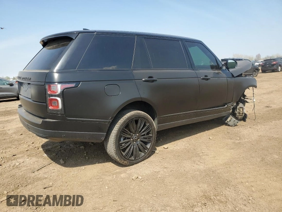 2018 Land Rover Range Rover with VIN SALGS5REXJA393675, listed as a Copart auction lot 54340625 with 94,674 mi miles and Salvage title. Bid and sale history available at DreamBid. Image 3.