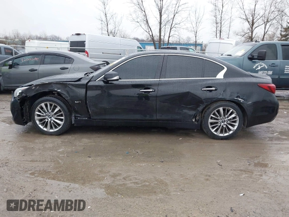 2018 Infiniti Q50 Sport z VIN JN1EV7AP3JM358184, wystawiony jako IAAI lot #42005200 z przebiegiem 99 264 mil mil oraz . Historia ofert i sprzedaży dostępna na DreamBid. Obrazek 14.