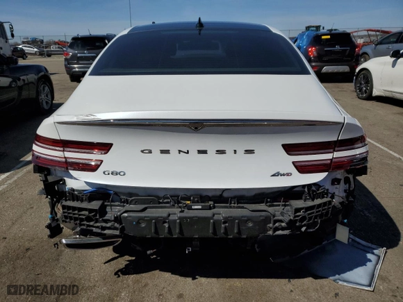 2021 Genesis G80 2.5T with VIN KMTGB4SC5MU046138, listed as a Copart auction lot 47270694 with 36,113 mi miles. Bid and sale history available at carsss.com. Image 6.