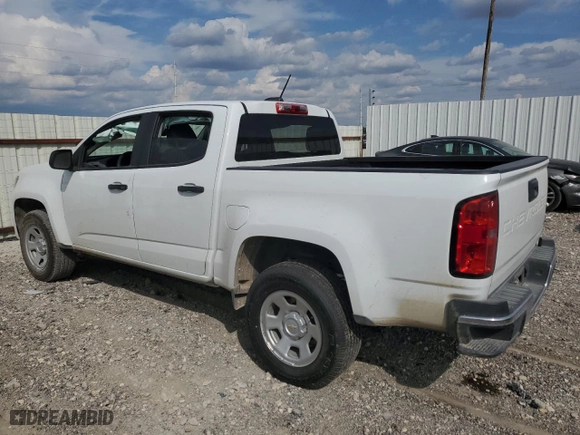 2021 Chevrolet Colorado 2WD Work Truck with VIN 1GCGSBEA2M1100641, listed as a Copart auction lot 72849134 with 58,538 mi miles and Salvage Title. Bid and sale history available at carsss.com. Image 2.