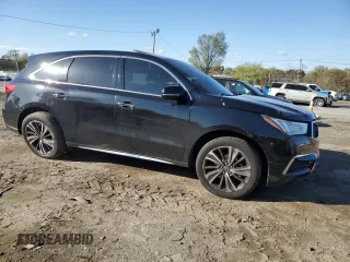 2019 Acura MDX Technology with VIN 5J8YD3H57KL001707, listed as a Copart auction lot 52175315 with 133,483 mi miles and Salvage title. Bid and sale history available at DreamBid. Image 4.