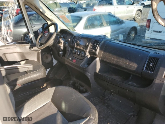 2019 Ram ProMaster Cargo Van with VIN 3C6TRVAG2KE504546, listed as a Copart auction lot 85571824 with 82,513 mi miles and Salvage Title. Bid and sale history available at carsss.com. Image 8.