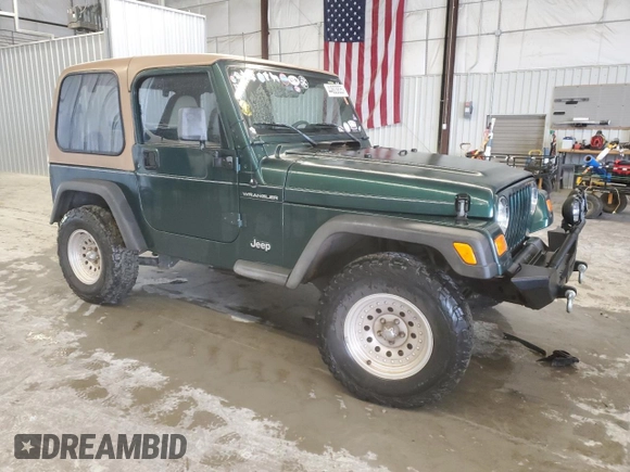 2000 Jeep Wrangler SE with VIN 1J4FA29P3YP801389, listed as a Copart auction lot 44803835 with 131,945 mi miles and Clean Title. Bid and sale history available at carsss.com. Image 4.