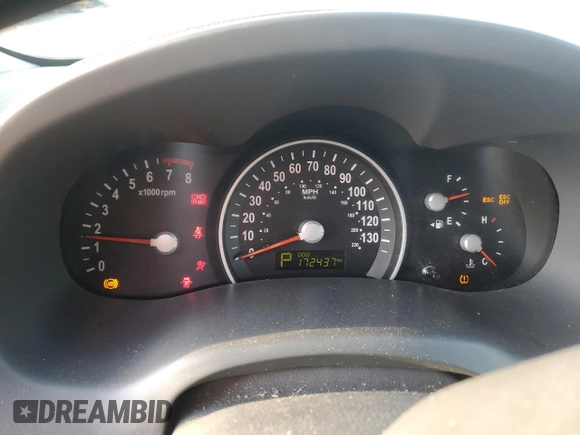 2011 Kia Sedona EX with VIN KNDMH4C73B6387198, listed as a Copart auction lot 74748064 with 172,437 mi miles and Salvage Title. Bid and sale history available at carsss.com. Image 9.