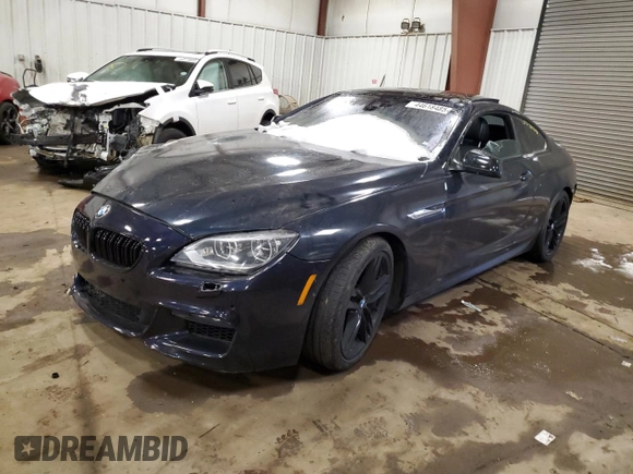 2013 BMW 6 Series 650i with VIN WBAYM9C56DDW20172, listed as a Copart auction lot 44618485 with Not Provided miles and Clean Title. Bid and sale history available at carsss.com. Image 1.