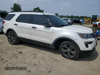 2018 Ford Explorer Sport z VIN 1FM5K8GTXJGA40833, wystawiony jako Copart lot #60527975 z przebiegiem 123 544 mil mil oraz Szkoda całkowita • Salvage title. Historia ofert i sprzedaży dostępna na DreamBid. Obrazek 4.