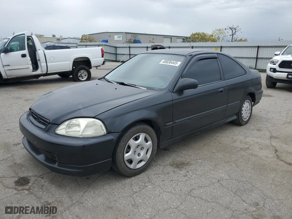 1997 Honda Civic DX with VIN 1HGEJ6229VL065702, listed as a Copart auction lot 48836445 with 198,638 mi miles and Salvage Title. Bid and sale history available at carsss.com. Image 1.