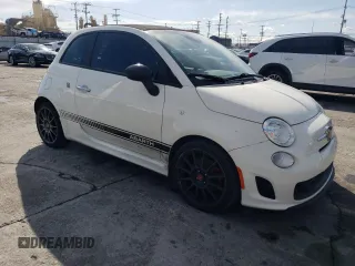 2013 FIAT 500 Abarth with VIN 3C3CFFJH4DT628966, listed as a Copart auction lot 42648685 with 102,045 mi miles and Salvage title. Bid and sale history available at DreamBid. Image 4.