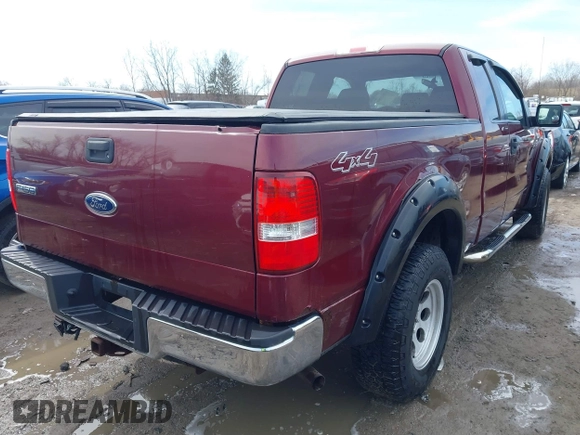2005 Ford F-150 STX with VIN 1FTRX14W35FA49074, listed as a IAAI auction lot 41833989 with 267,664 mi miles. Bid and sale history available at carsss.com. Image 4.