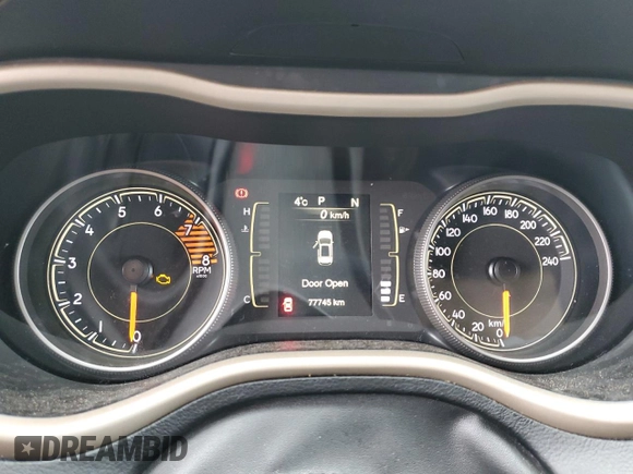 2018 Jeep Cherokee Latitude with VIN 1C4PJLCX9JD511710, listed as a Copart auction lot 49984255 with 77,745 mi miles and Salvage title. Bid and sale history available at DreamBid. Image 9.
