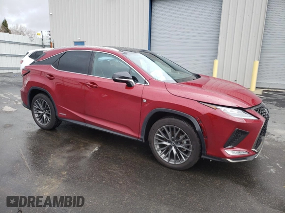 2022 Lexus RX with VIN 2T2YGMDA2NC080676, listed as a Copart auction lot 45195464 with 44,590 mi miles. Bid and sale history available at carsss.com. Image 4.