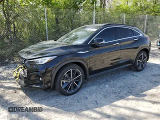 2023 Infiniti QX55 Essential with VIN 3PCAJ5KR4PF109535, listed as a Copart auction lot 54917655 with 41,867 mi miles and Salvage title. Bid and sale history available at DreamBid. Image 1.