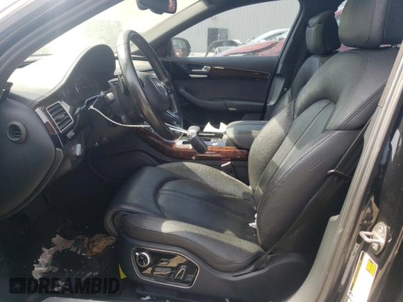 2013 Audi A8 L 3.0L with VIN WAURGAFD2DN028018, listed as a Copart auction lot 54096545 with 0 mi miles and Clean Title. Bid and sale history available at carsss.com. Image 7.