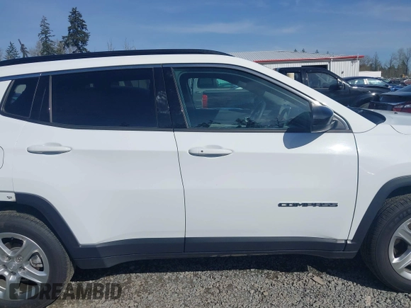 2023 Jeep Compass Latitude with VIN 3C4NJDBN7PT561666, listed as a IAAI auction lot 41956815 with 49,392 mi miles and . Bid and sale history available at DreamBid. Image 13.