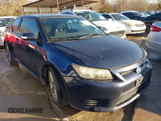 2012 Scion tC with VIN JTKJF5C79C3025631, listed as a IAAI auction lot 41758002 with 278,814 mi miles. Bid and sale history available at carsss.com. Image 1.
