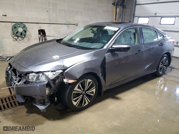 2018 Honda Civic Sedan EX-T with VIN JHMFC1F32JX027569, listed as a Copart auction lot 50447525 with 35,219 mi miles and Salvage Title. Bid and sale history available at carsss.com. Image 1.