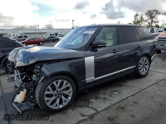 2022 Land Rover Range Rover Westminster z VIN SALGS2SE9NA470907, wystawiony jako Copart lot #81157773 z przebiegiem 10 997 mil mil oraz . Historia ofert i sprzedaży dostępna na DreamBid. Obrazek 1.