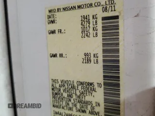 2012 Nissan Altima 2.5 S with VIN 1N4AL2AP6CC133583, listed as a Copart auction lot 48558215 with 188,270 mi miles and Salvage Title. Bid and sale history available at carsss.com. Image 12.