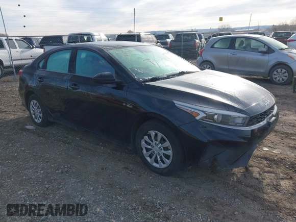 2023 Kia Forte LXS with VIN 3KPF24AD8PE645736, listed as a IAAI auction lot 41777929 with 58,291 mi miles. Bid and sale history available at carsss.com. Image 1.