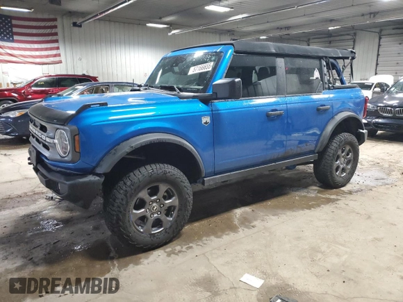 2023 Ford Bronco with VIN 1FMDE5BH0PLB56286, listed as a Copart auction lot 57166655 with 45,216 mi miles and Salvage title. Bid and sale history available at DreamBid. Image 1.