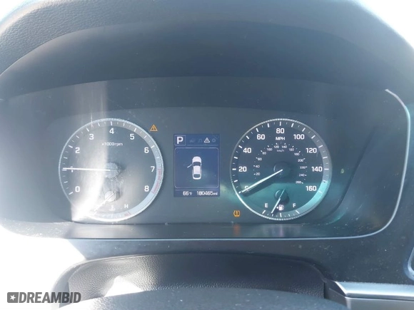 2017 Hyundai Sonata SE with VIN 5NPE24AF2HH570946, listed as a IAAI auction lot 41676560 with 180,465 mi miles. Bid and sale history available at carsss.com. Image 7.