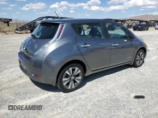 2015 Nissan LEAF SV with VIN 1N4AZ0CP1FC309007, listed as a Copart auction lot 63433853 with 75,480 mi miles. Bid and sale history available at carsss.com. Image 3.