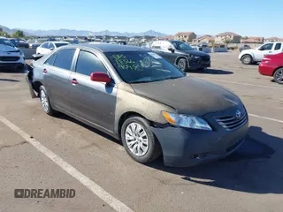 2008 Toyota Camry LE with VIN 4T1BE46K08U203982, listed as a IAAI auction lot 40854893 with 1 mi miles. Bid and sale history available at carsss.com. Image 1.