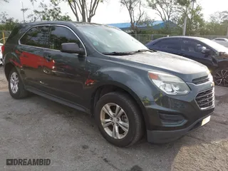 2017 Chevrolet Equinox LS with VIN 2GNALBEK6H1582971, listed as a IAAI auction lot 41975557 with 48,787 mi miles. Bid and sale history available at carsss.com. Image 1.