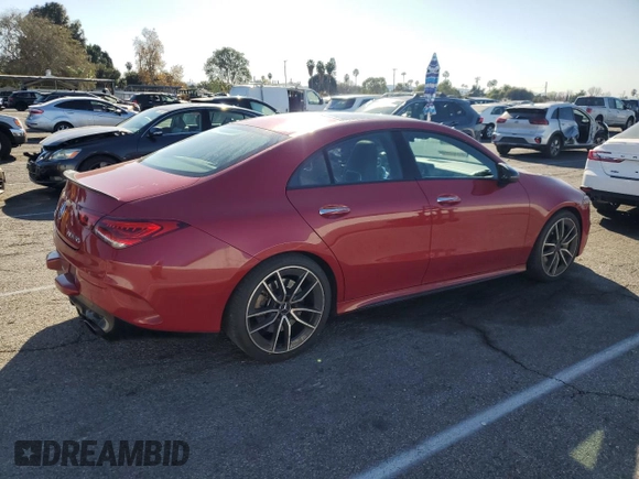 2021 Mercedes-Benz CLA with VIN W1K5J5BB7MN150412, listed as a Copart auction lot 88557595 with 65,026 mi miles and Salvage Title. Bid and sale history available at carsss.com. Image 3.