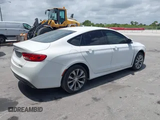 2015 Chrysler 200 S with VIN 1C3CCCBB2FN743599, listed as a IAAI auction lot 42151418 with 137,609 mi miles. Bid and sale history available at carsss.com. Image 4.