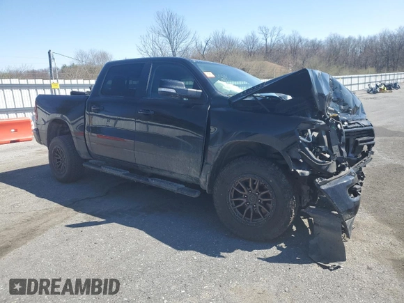 2019 Ram 1500 Big Horn/Lone Star with VIN 1C6SRFFT6KN827176, listed as a Copart auction lot 51290775 with 76,981 mi miles and Salvage Title. Bid and sale history available at carsss.com. Image 4.
