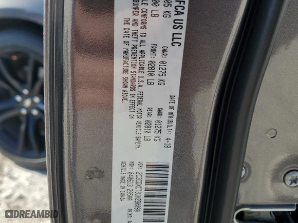 2018 Dodge Charger R/T with VIN 2C3CDXCT3JH290090, listed as a Copart auction lot 41662215 with 147,122 mi miles and Salvage Title. Bid and sale history available at carsss.com. Image 12.