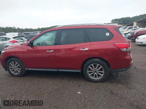 2015 Nissan Pathfinder S with VIN 5N1AR2MN9FC689700, listed as a IAAI auction lot 41561038 with 161,038 mi miles. Bid and sale history available at carsss.com. Image 14.