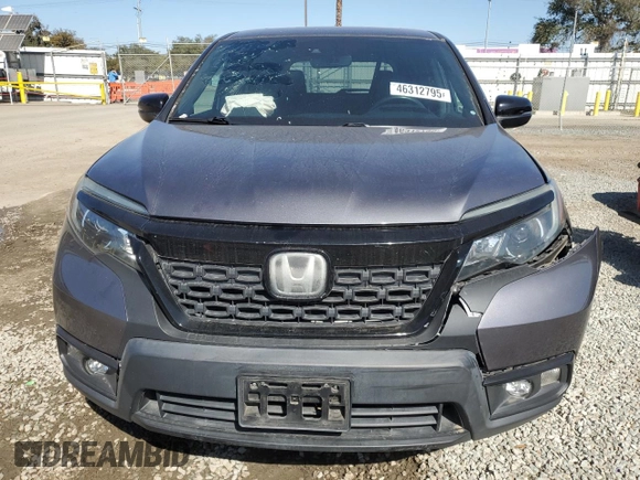 2019 Honda Passport EX-L with VIN 5FNYF7H58KB003906, listed as a Copart auction lot 46312795 with 59,417 mi miles and Salvage Title. Bid and sale history available at carsss.com. Image 5.
