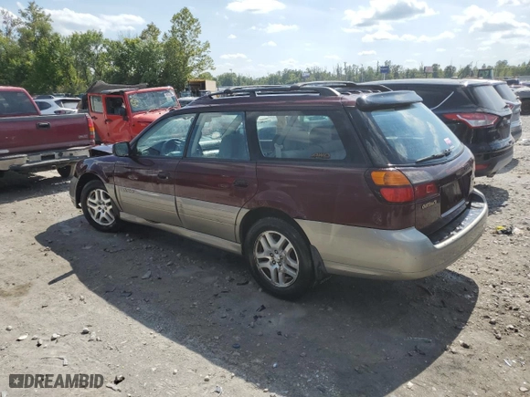 2000 Subaru Legacy Wagon Outback w/GB Equip with VIN 4S3BH6750Y7607928, listed as a Copart auction lot 69855814 with 168,226 mi miles and Salvage Title. Bid and sale history available at carsss.com. Image 2.