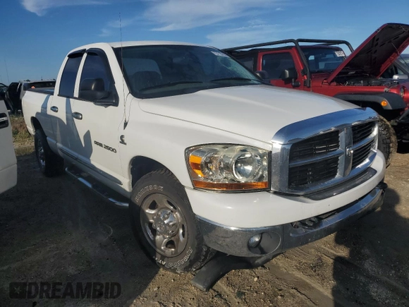 2006 Dodge Ram 2500 SLT with VIN 3D7KR28C36G114982, listed as a Copart auction lot 73716264 with 0 mi miles and Non Repairable. Bid and sale history available at carsss.com. Image 4.