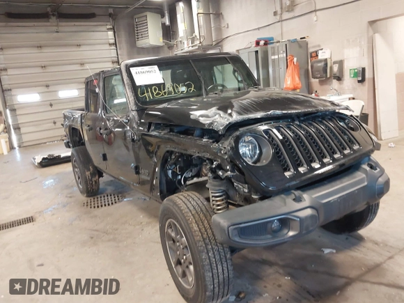 2021 Jeep Gladiator Willys with VIN 1C6HJTAGXML514043, listed as a IAAI auction lot 41869052 with 37,783 mi miles. Bid and sale history available at carsss.com. Image 1.