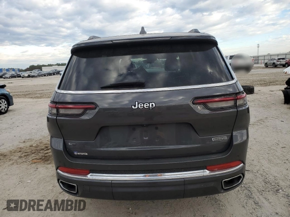 2021 Jeep Grand Cherokee Overland with VIN 1C4RJJDG4M8175523, listed as a Copart auction lot 87929345 with 53,380 mi miles and Salvage title. Bid and sale history available at DreamBid. Image 6.