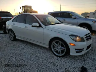 2014 Mercedes-Benz C 350 Sport with VIN WDDGF5HB8EA900524, listed as a Copart auction lot 86628974 with 97,009 mi miles and Salvage Title. Bid and sale history available at DreamBid. Image 4.