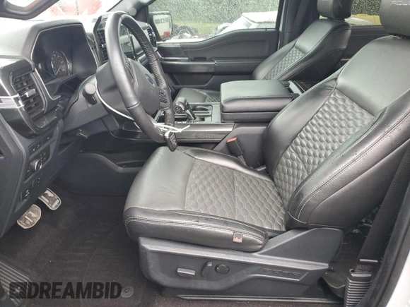 2022 Ford F-150 XL with VIN 1FTFW1E55NKD11289, listed as a Copart auction lot 61900705 with 38,500 mi miles and Salvage title. Bid and sale history available at DreamBid. Image 7.