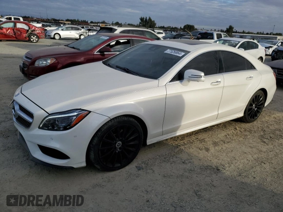 2016 Mercedes-Benz CLS with VIN WDDLJ6HB5GA159948, listed as a Copart auction lot 77526864 with 92,761 mi miles and Salvage Title. Bid and sale history available at carsss.com. Image 1.