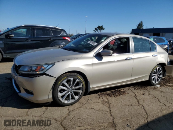 2014 Honda Accord Sport with VIN 1HGCR2F52EA281142, listed as a Copart auction lot 53998905 with 59,808 mi miles and Salvage Title. Bid and sale history available at carsss.com. Image 1.