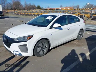 2019 Hyundai Ioniq Blue with VIN KMHC65LC2KU119660, listed as a IAAI auction lot 41710680 with 123,480 mi miles and . Bid and sale history available at DreamBid. Image 2.