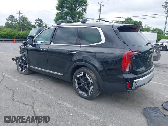 2024 Kia Telluride S with VIN 5XYP6DGC1RG528397, listed as a IAAI auction lot 42377741 with 9,572 mi miles and . Bid and sale history available at DreamBid. Image 3.