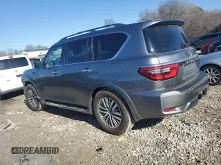 2022 Nissan Armada SL with VIN JN8AY2BD4N9676693, listed as a Copart auction lot 88497815 with 65,351 mi miles and Salvage Title. Bid and sale history available at carsss.com. Image 2.