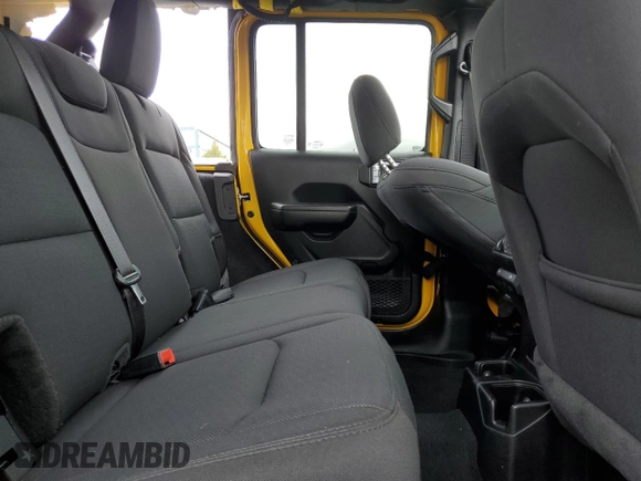 2021 Jeep Wrangler Unlimited Willys with VIN 1C4HJXDN7MW570675, listed as a Copart auction lot 49425805 with 53,687 mi miles and Salvage Title. Bid and sale history available at DreamBid. Image 11.